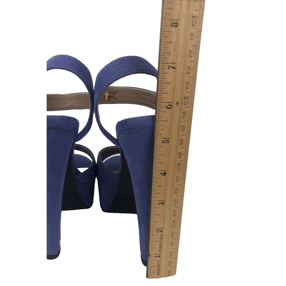 Candies Women's High Heel Pumps Size 6.5‎ Purple Suede Catagan Lavendar 4" Heel - Picture 9 of 12